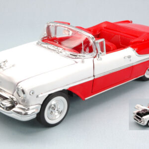 Modellino auto scala 1:24 OLDSMOBILE SUPER 88 CONVERTIBLE 1955 diecast modellismo statico