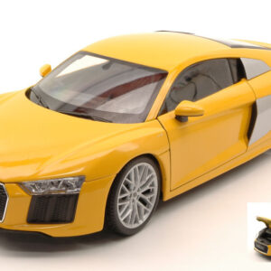 Modellino auto scala 1:18 AUDI R8 V10 2016 YELLOW modellismo statico collezione