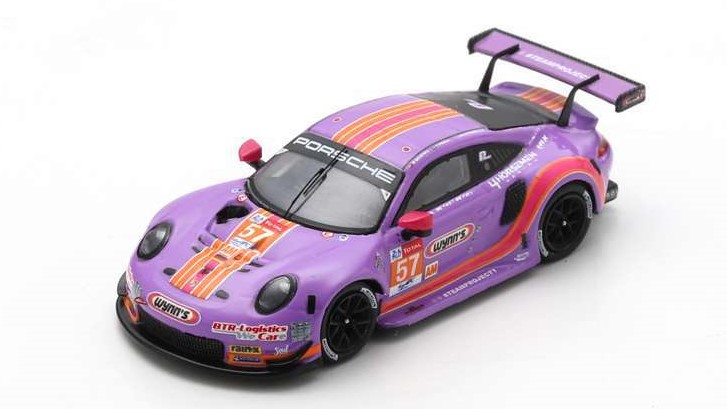 1:87 scale model car spark PORSCHE 911 RSR N.57 LM 2020 BLEEKEMOLEN-FRAG...