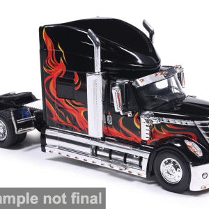 Modellino camion scala 1: Ixo Model INTERNATIONAL LONESTAR 2010 BLACKRED 1:64 truck lorry modellismo statico