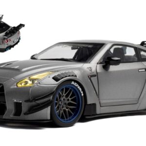 Modellino auto scala 1:18 Solido NISSAN GT-R R35 2023 SILVER diecast modellismo statico