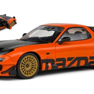 Modellino auto scala 1:18 Solido MAZDA RX7 FD3RS 1999 ORANGE diecast modellismo statico