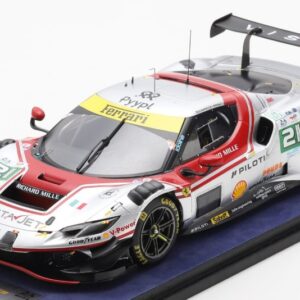 Modellino auto scala 1:18 Looksmart  FERRARI 296 LMGT3 N.21 2nd LE MANS 2025 HERIAU-MANN-ROVERA racing modellismo