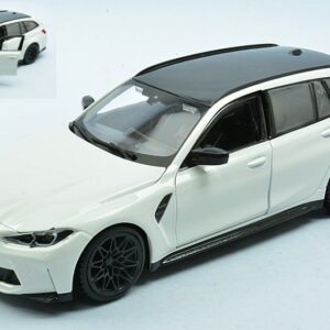 Modellino auto scala 1:24 Burago BMW M3 TOURING 2023 WHITE diecast modellismo statico