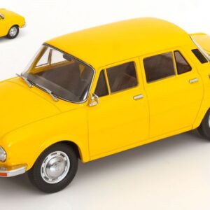 Modellino auto scala 1:18 ModelCarGroup SKODA 100 1969 YELLOW diecast modellismo statico