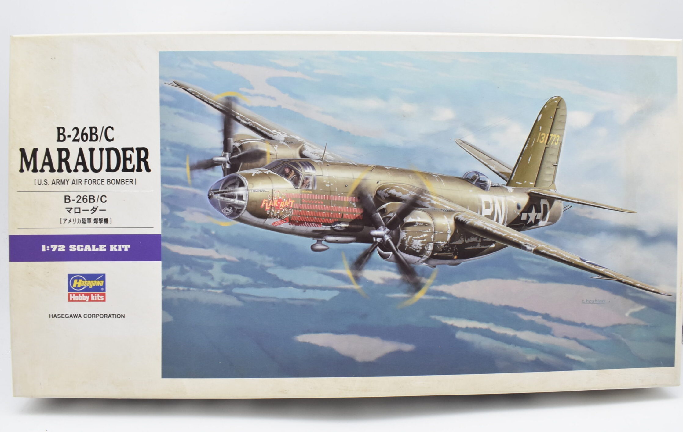 Modellini aerei model kit montaggio B-26B/C MARAUDER hasegawa 1:72 modellismo