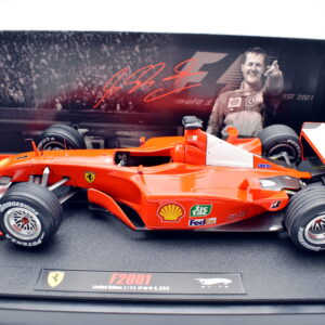 Modellini auto FORMULA 1 scala 1:18 ferrari F2001 micheal schumacher hot wheels modellismo