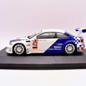 Modellino auto racing scala 1:43 bmw m3 gtr v8 diecast modellismo statico