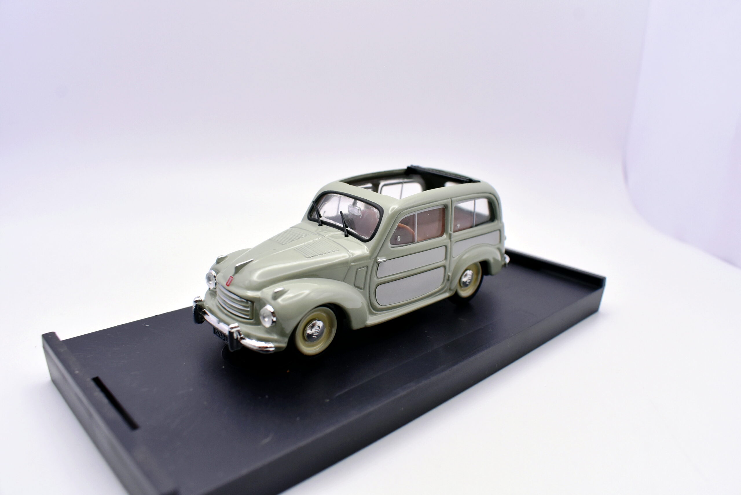 Modellino auto scala 1:43 fiat 500 belvedere diecast modellismo collezione brumm - immagine 3