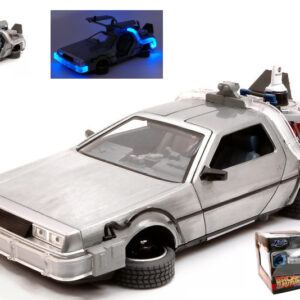 Modellino auto scala 1:24 film ritorno al futuro DE LOREAN modellismo statico