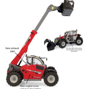 Modellino Universal Hobbies SOLLEVATORE TELESCOPICO MASSEY FERGUSON TH 8043 1:32 modellismo