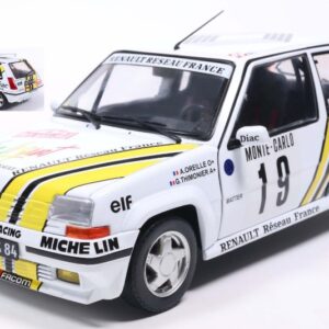Modellino auto scala 1:18 RENAULT 5 GT TURBO MK2 MONTE CARLO 1989 A.OREILLEG.THIMONIER diecast modellismo statico