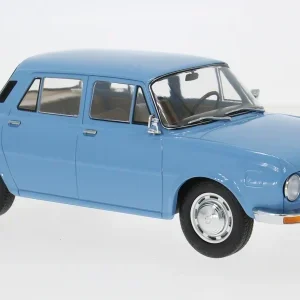 Modellino auto scala 1:18 SKODA 100 1969 BLUE diecast modellismo statico