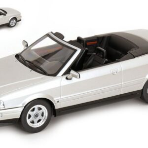 Modellino auto scala 1:18 ModelCarGroup AUDI CABRIOLET 1991 SILVER diecast modellismo statico