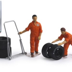 Modellino diorami Brumm SET CAMBIO GOMME 2 MECCANICI + ACCESSORI modellismo