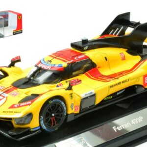 Modellino auto scala 1:43 Burago FERRARI 499P LE MANS 2025 KUBICA-HANSON-YE SIGNATURE racing modellismo