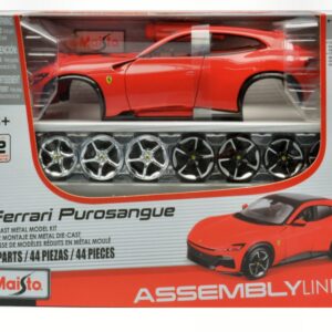 Modellino auto kit di montaggio model kit FERRARI PUROSANGUE RED 1:24 modellismo