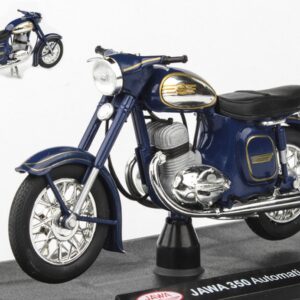 Modellino MOTO JAWA 350 AUTOMATIC 1966 BLUE modellismo scala 1:18 abrex