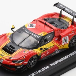 Modellino auto scala 1:64 Looksmart FERRARI 296 GT3 24H SPA 2024 ROVERA-RIGON-PIER GUIDI modellismo