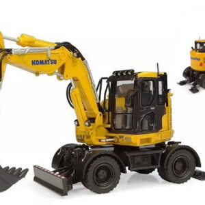 Modellino Universal Hobbies ESCAVATORE A RUOTE KOMATSU PW138-MR11 1:32 modellismo