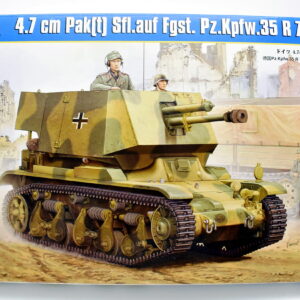 Modellino model kit montaggio carri armati tank 4.7 CM PAKT SFL.AUF FGST.PZ.KPFW.35 R hobby boss scala 1:35 modellismo