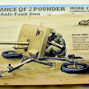 Modellino model kit montaggio carri armati tank ORDINANCE QF 2 POUNDER BRITISH ANTI-TANK GUN scala 1:35 modellismo