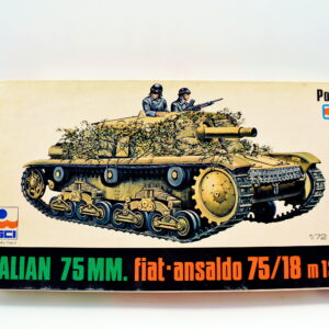 Modellino model kit montaggio carri armati tank ITALIAN 75MM FIAT ANSALDO 75/18 esci scala 1:72 modellismo