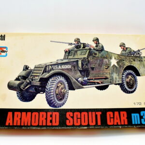 Modellino model kit montaggio carri armati tank U.S. ARMORED SCOUT CAR esci scala 1:72 modellismo