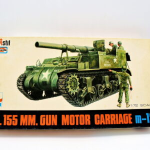 Modellino model kit montaggio carri armati tank U.S. 155 MM. GUN MOTOR CARRIAGE M-12 esci scala 1:72 modellismo