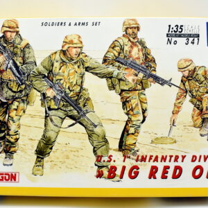 Modellino kit di montaggio soldati figure militari Italeri SOLDIERS ARMS U.S. BIG RED ONE 1:35