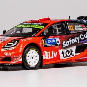 Modellino auto scala 1:43 Ixo FORD PUMA RALLY ESTONIA 2025 SESKS-FRANCIS modellismo