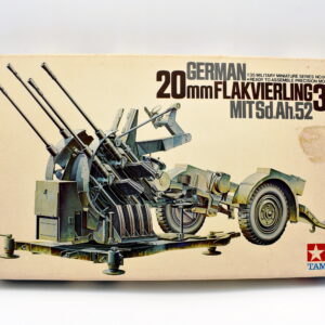 Modellino model kit montaggio carri armati tank GERMAN 20MM FLAKVIERLING 38 tamiya scala 1:35 modellismo