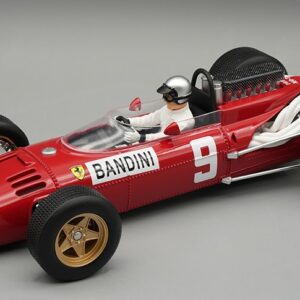 Modellino auto formula 1 F1 scala 1:18 Tecnomodel FERRARI 312 F1 N.9 GERMAN GP 1966 L.BANDINI CVETRINA E PILOTA modellismo