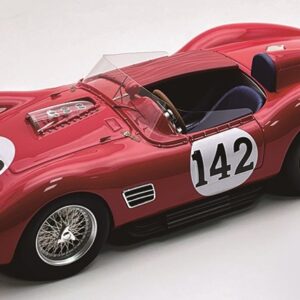 Modellino auto scala 1:18 Tecnomodel  FERRARI DINO 196 S N.142 TARGA FLORIO 1959 CABIANCA-SCARLATTI modellismo
