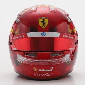 Modellino casco Looksmart HELMET CARLOS SAINZ ABU DHABI GP 2024 1:5 modellismo