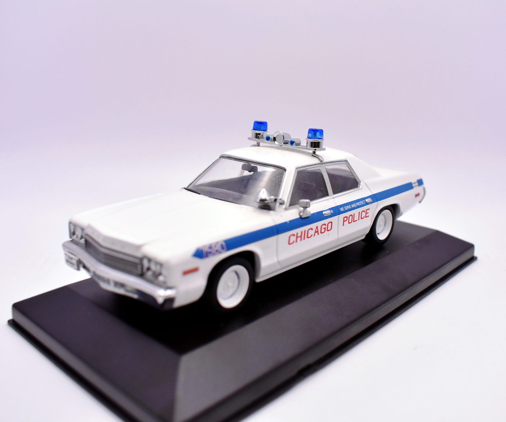 Modellino auto scala 1:43 dodge monaco greenlight diecast modellismo statico