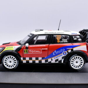 Modellino auto rally scala 1:43 mini cooper diecast modellismo statico