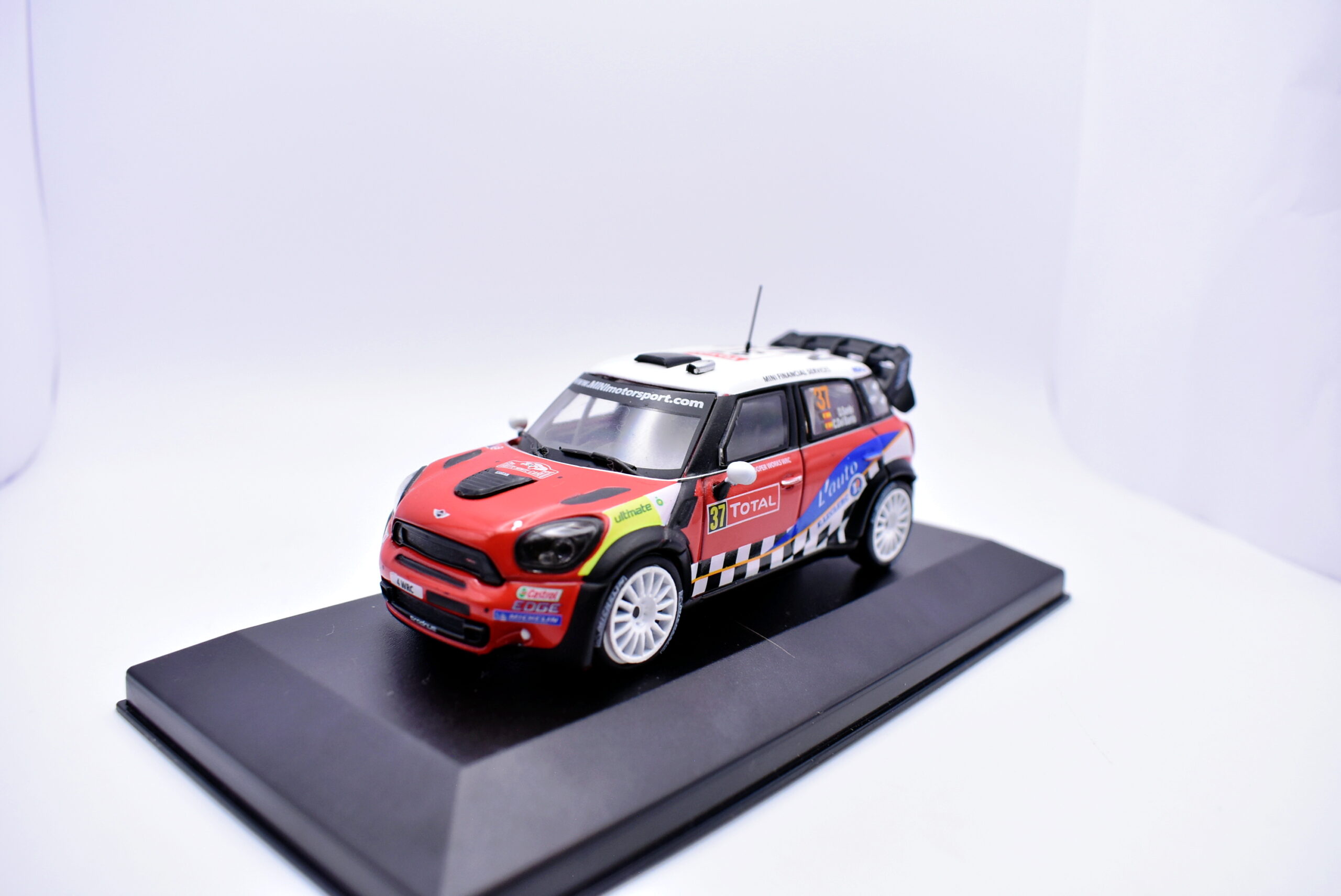 Modellino auto rally scala 1:43 mini cooper diecast modellismo statico - immagine 2