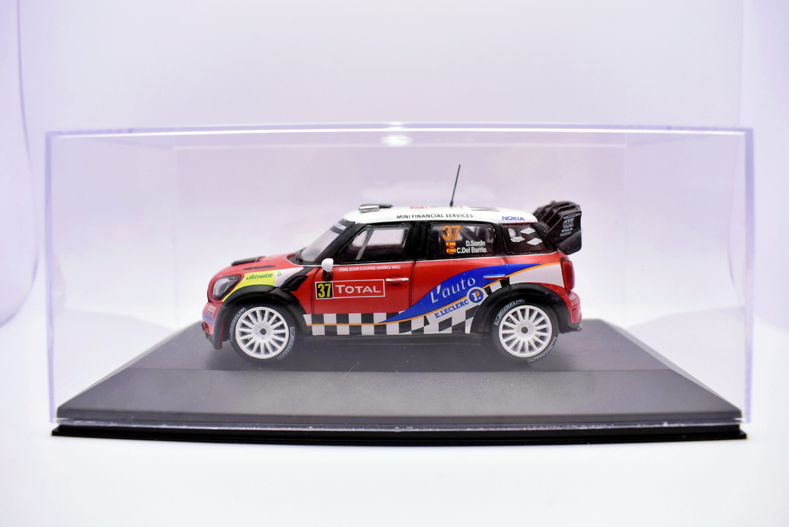 Modellino auto rally scala 1:43 mini cooper diecast modellismo statico - immagine 4